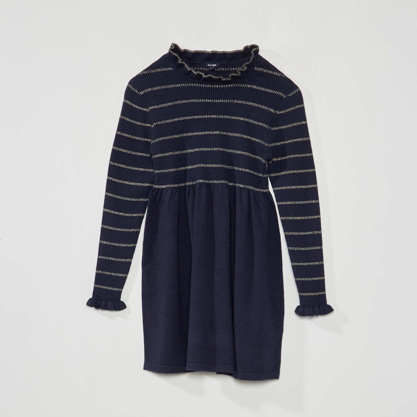 Robe pull rayures Bleu