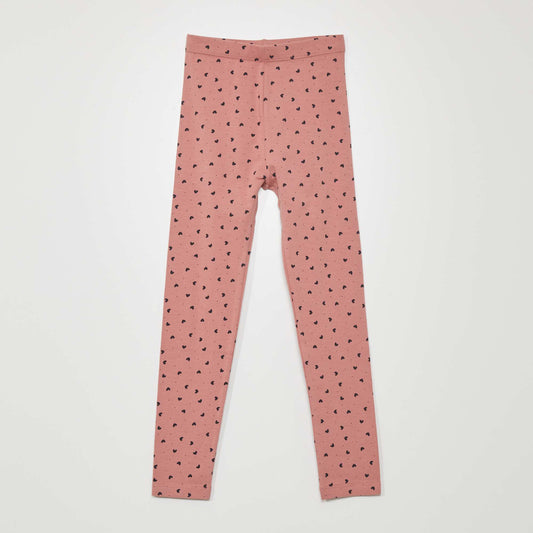 Legging long motifs Rose