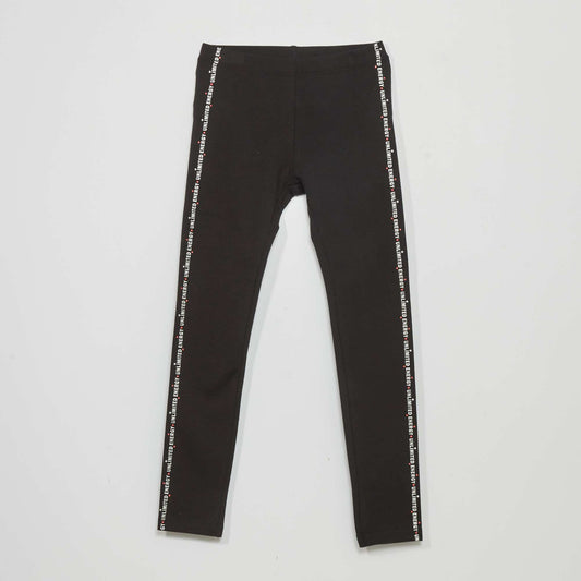 Legging long motifs Noir