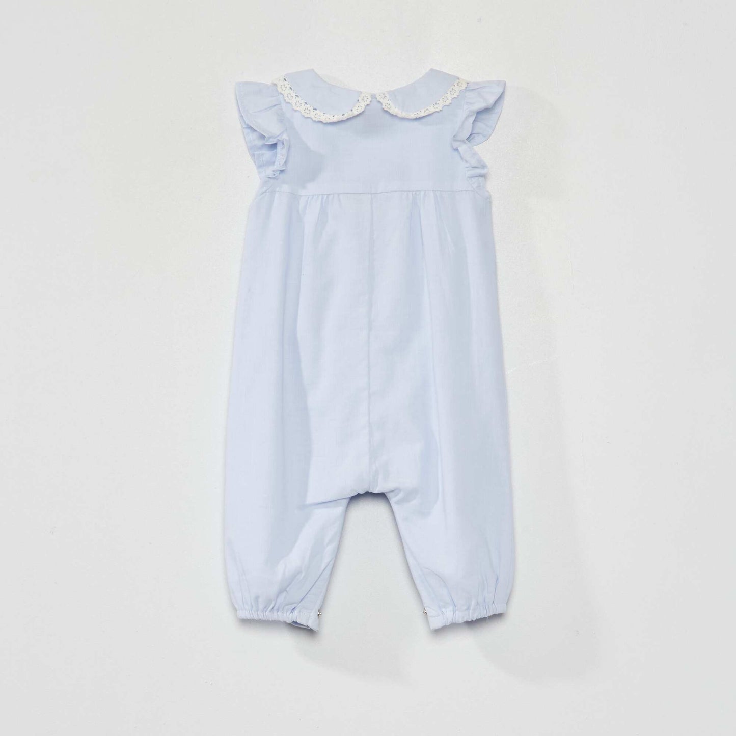 Combinaison en double voile de coton Bleu