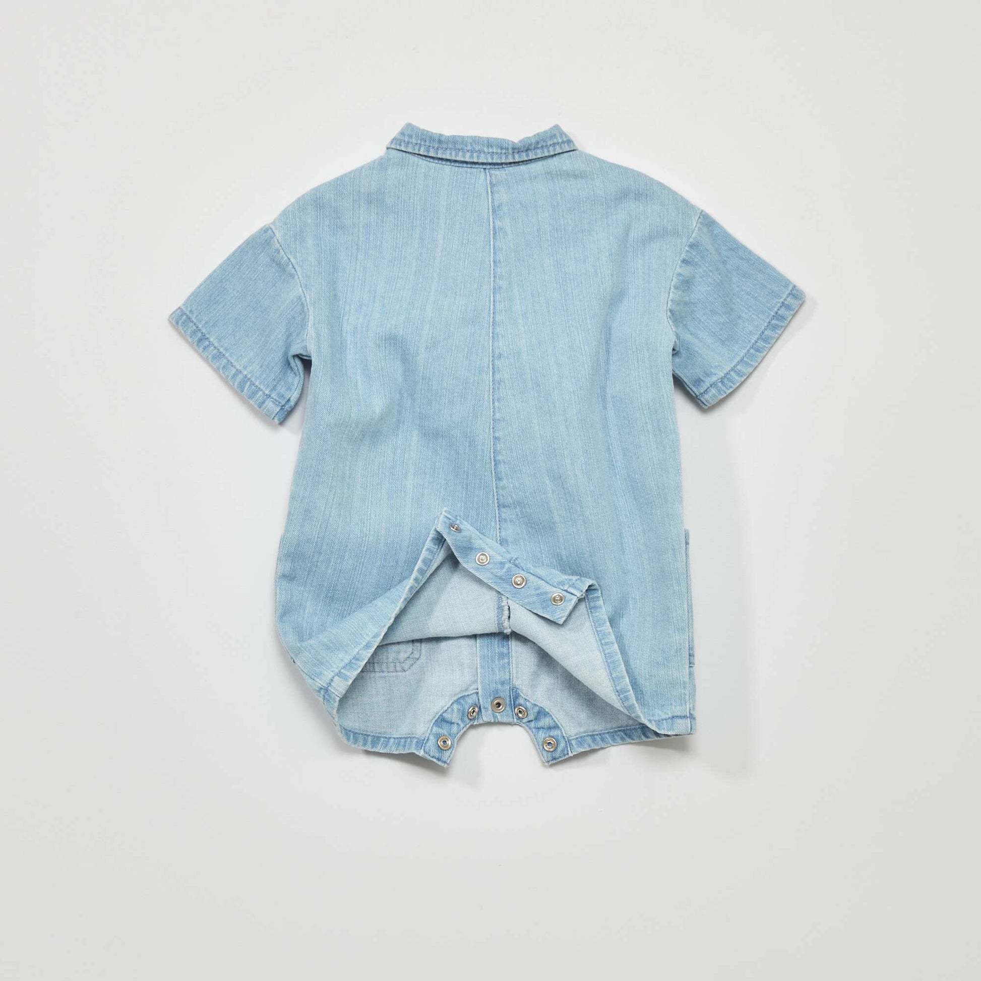 Combishort style denim Bleu
