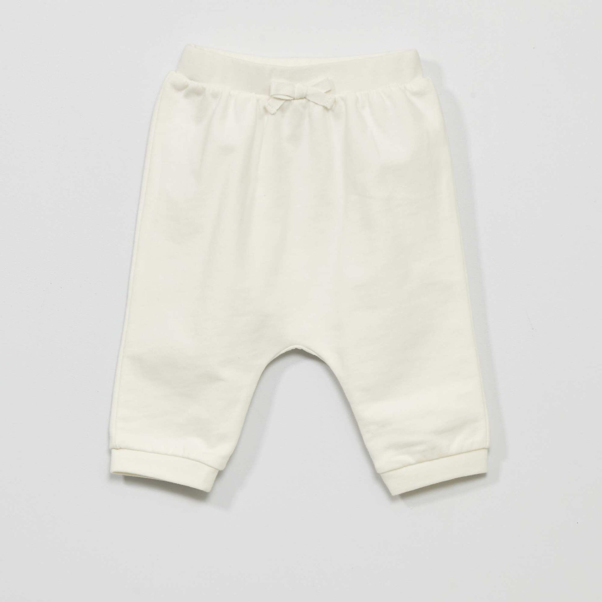 Ensemble jogging en molleton - 2 pi ces blanc