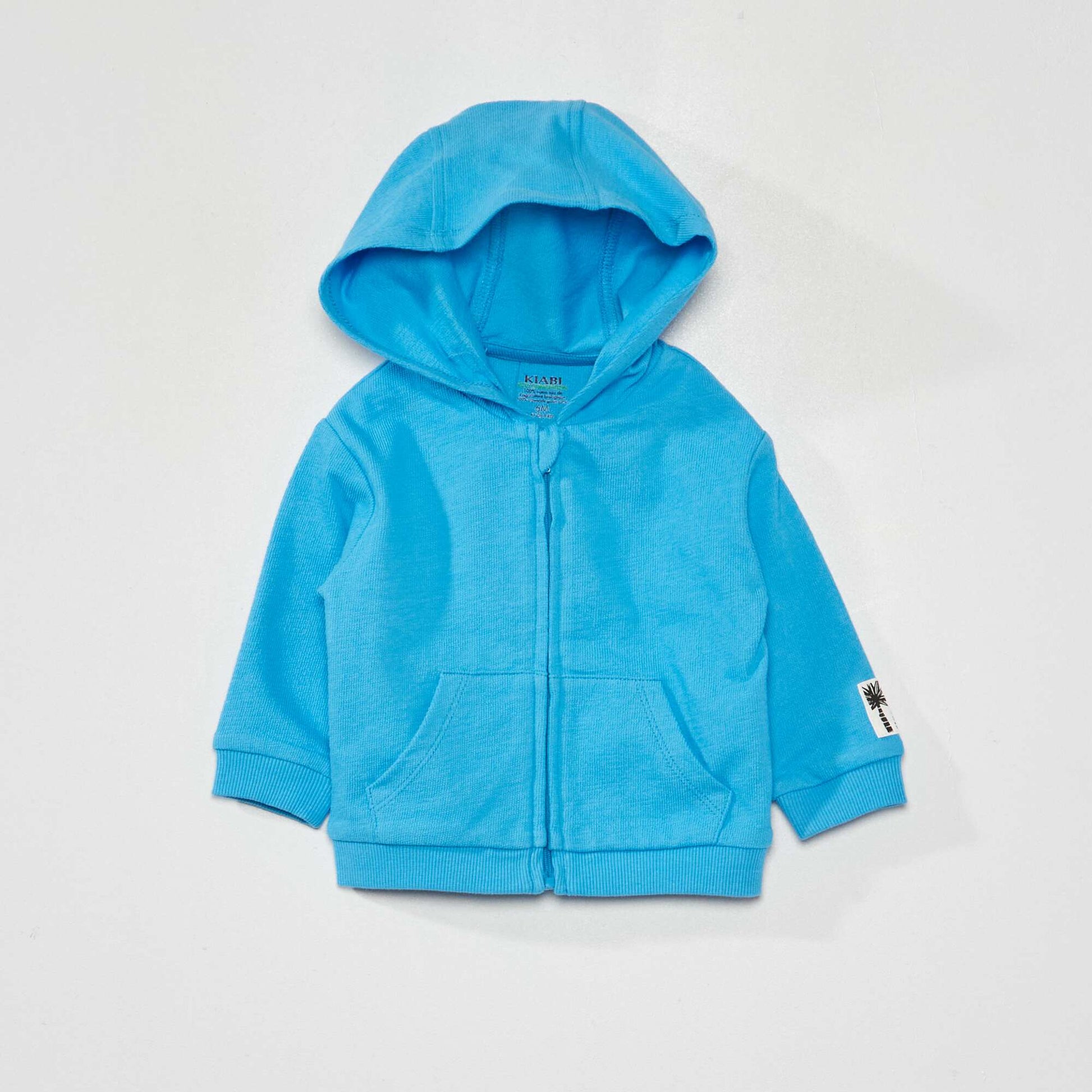 Sweat capuche bleu