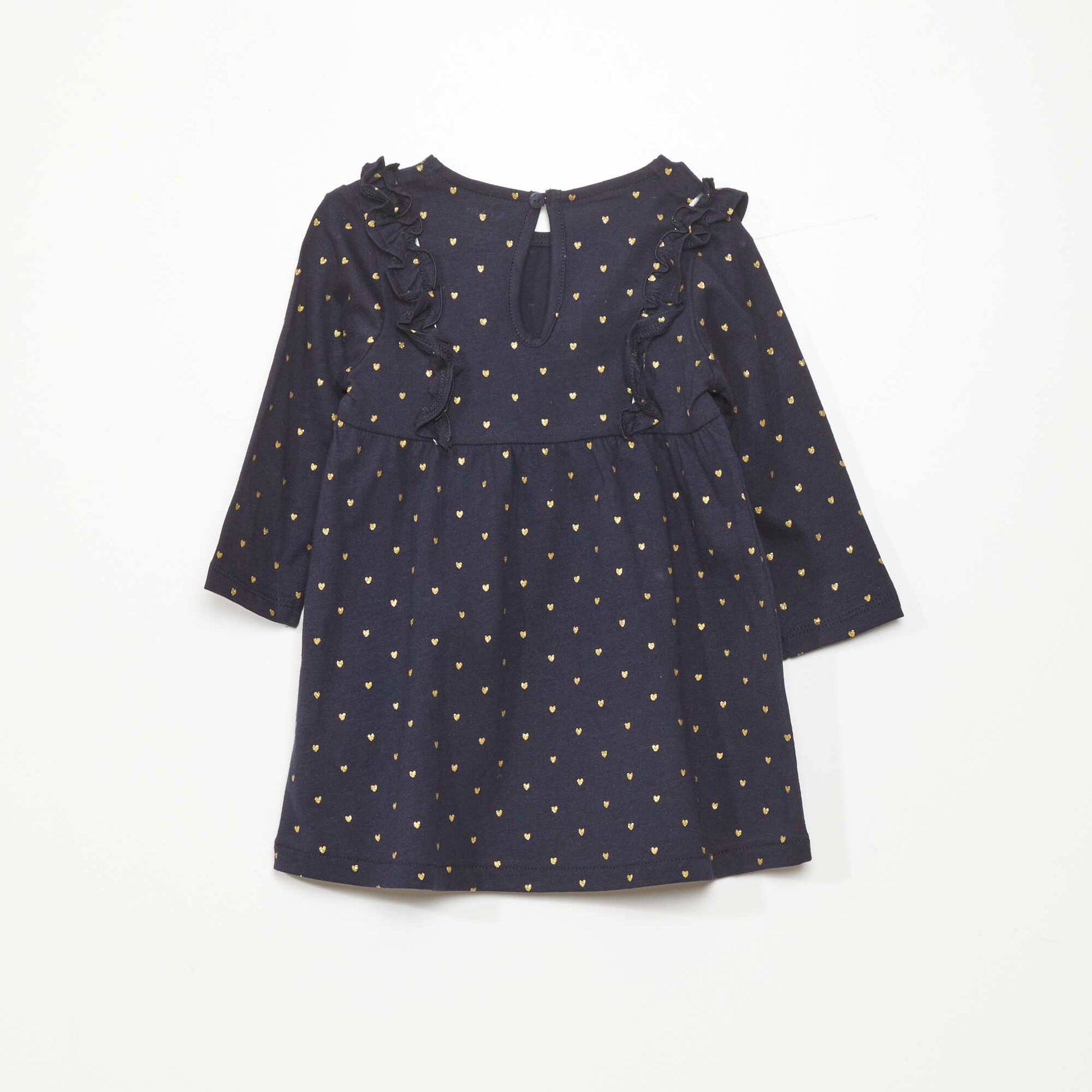Robe vas e motif coeurs Marine coeur