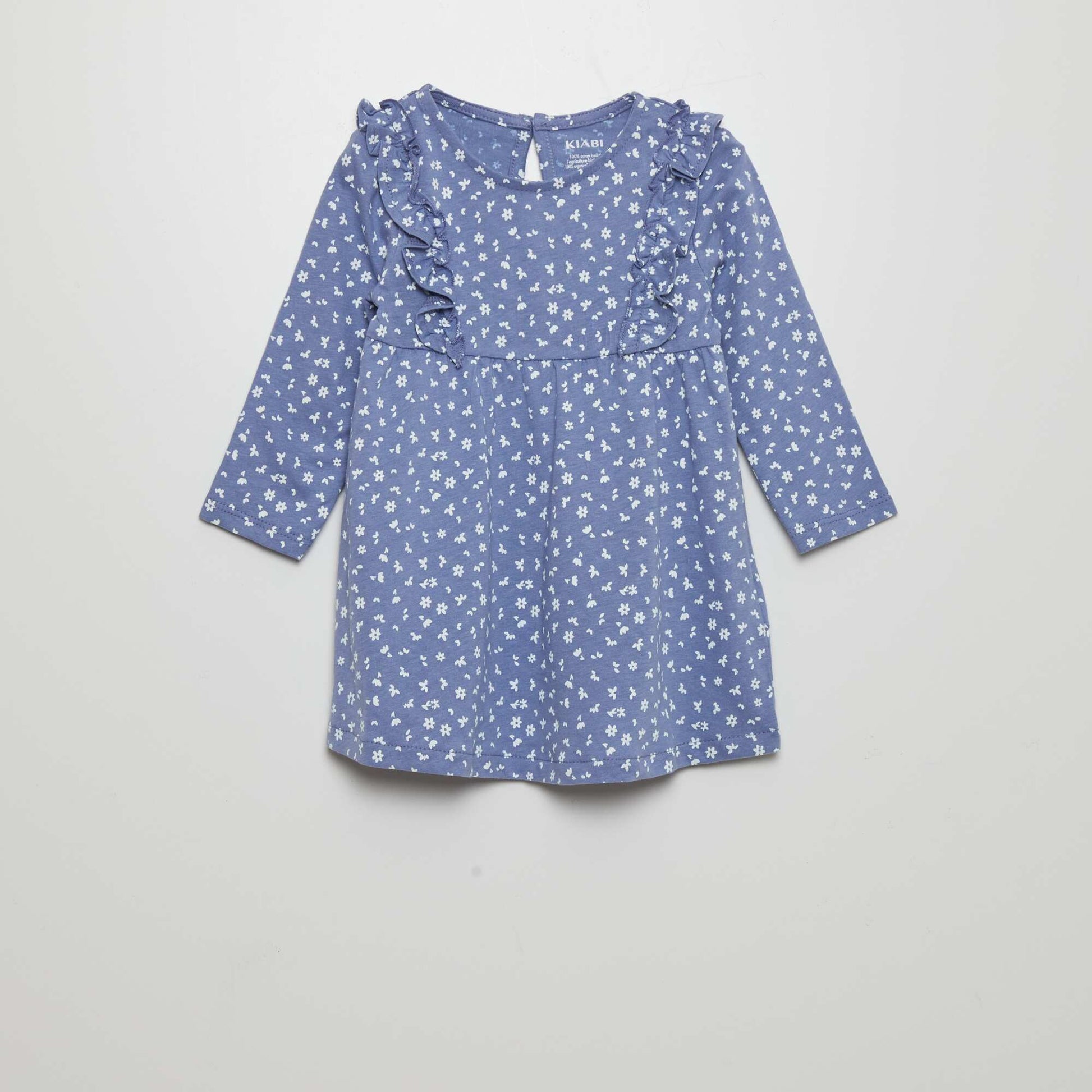 Robe vas e motif pois Bleu