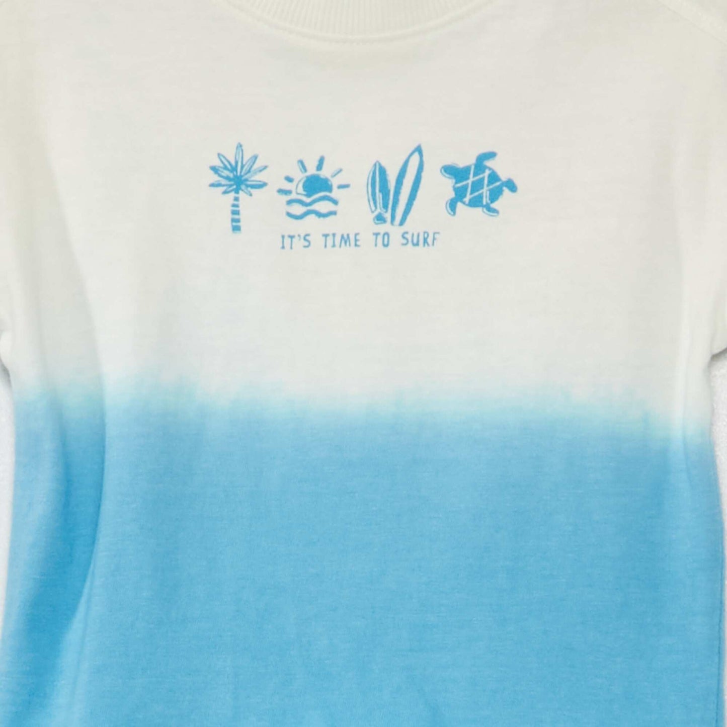 T-shirt manches courtes tye and dye Bleu