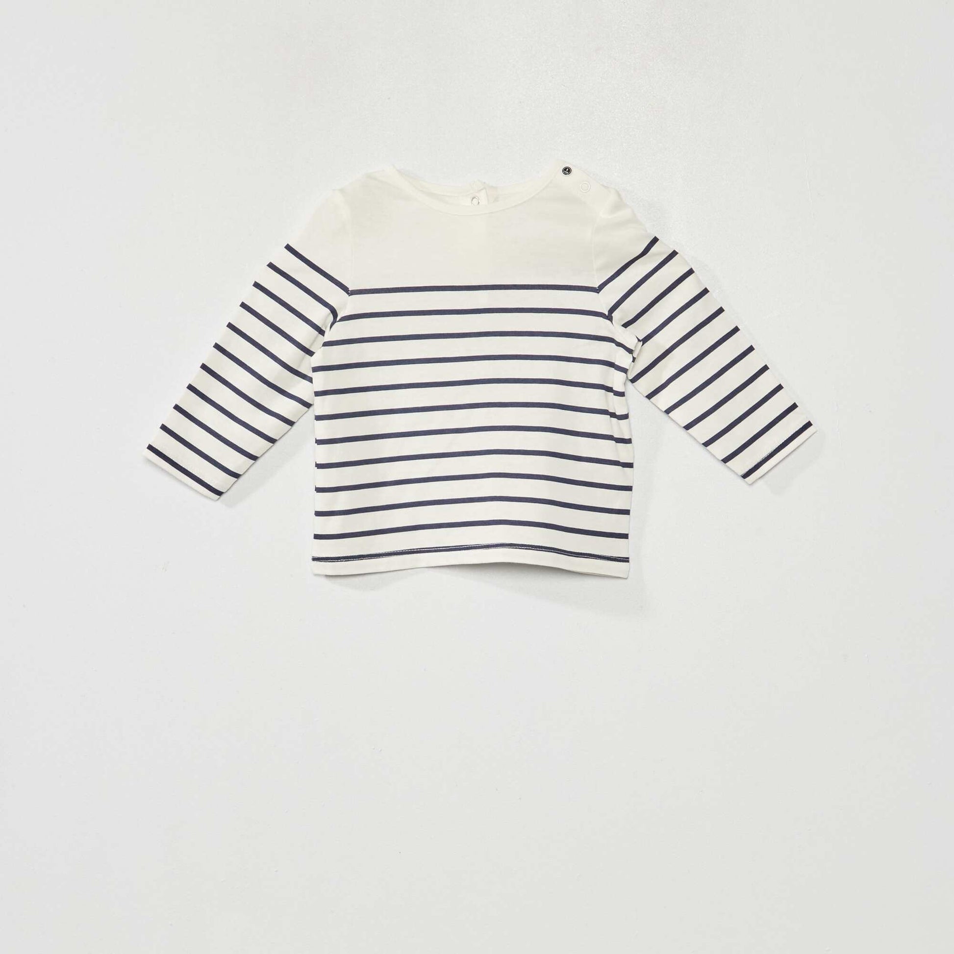 T-shirt rayures Blanc