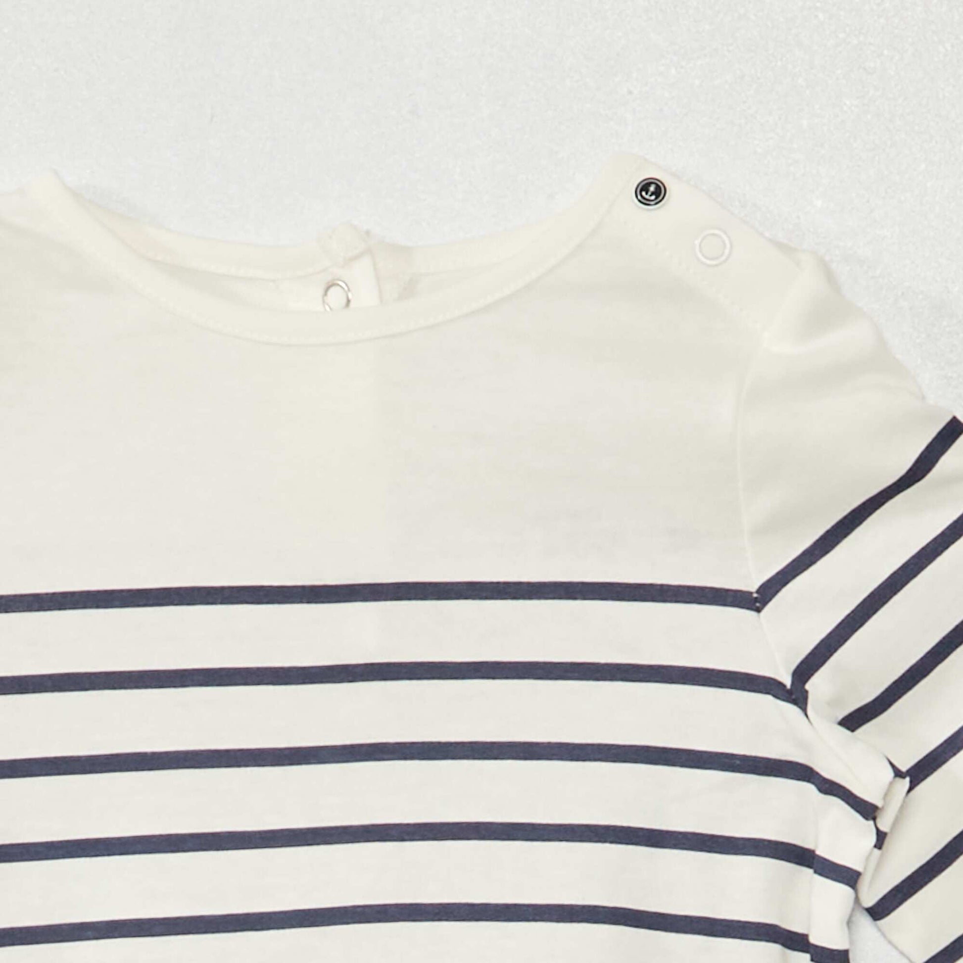 T-shirt rayures Blanc