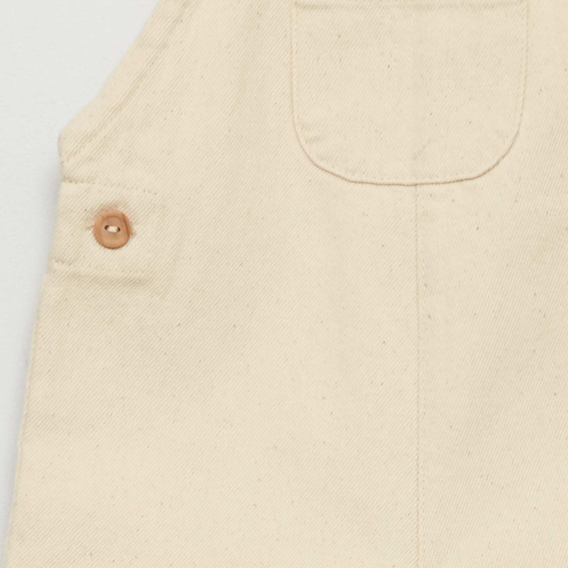 Ensemble salopette + t-shirt - 2 pi ces Beige