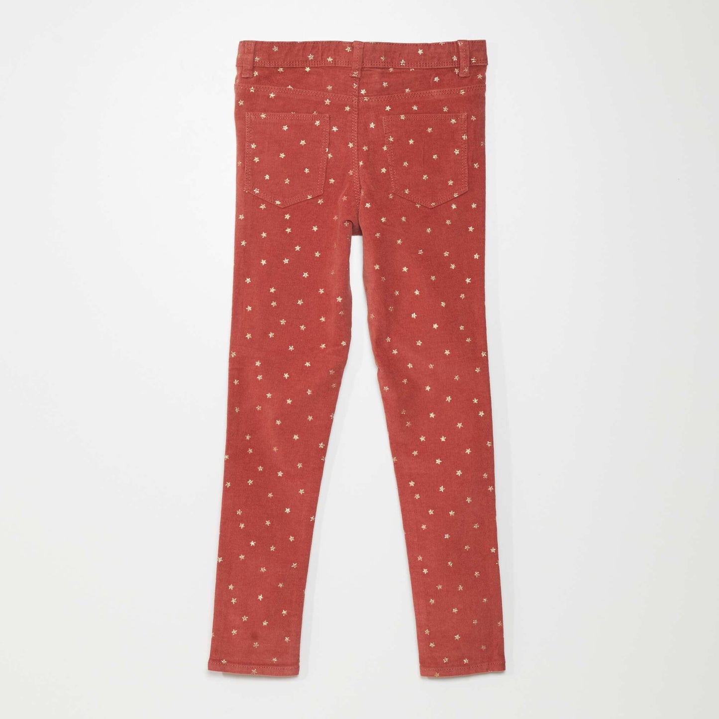 Pantalon en velours avec toiles Rose