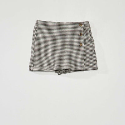 Jupe en maille avec boutons fantaisie Noir