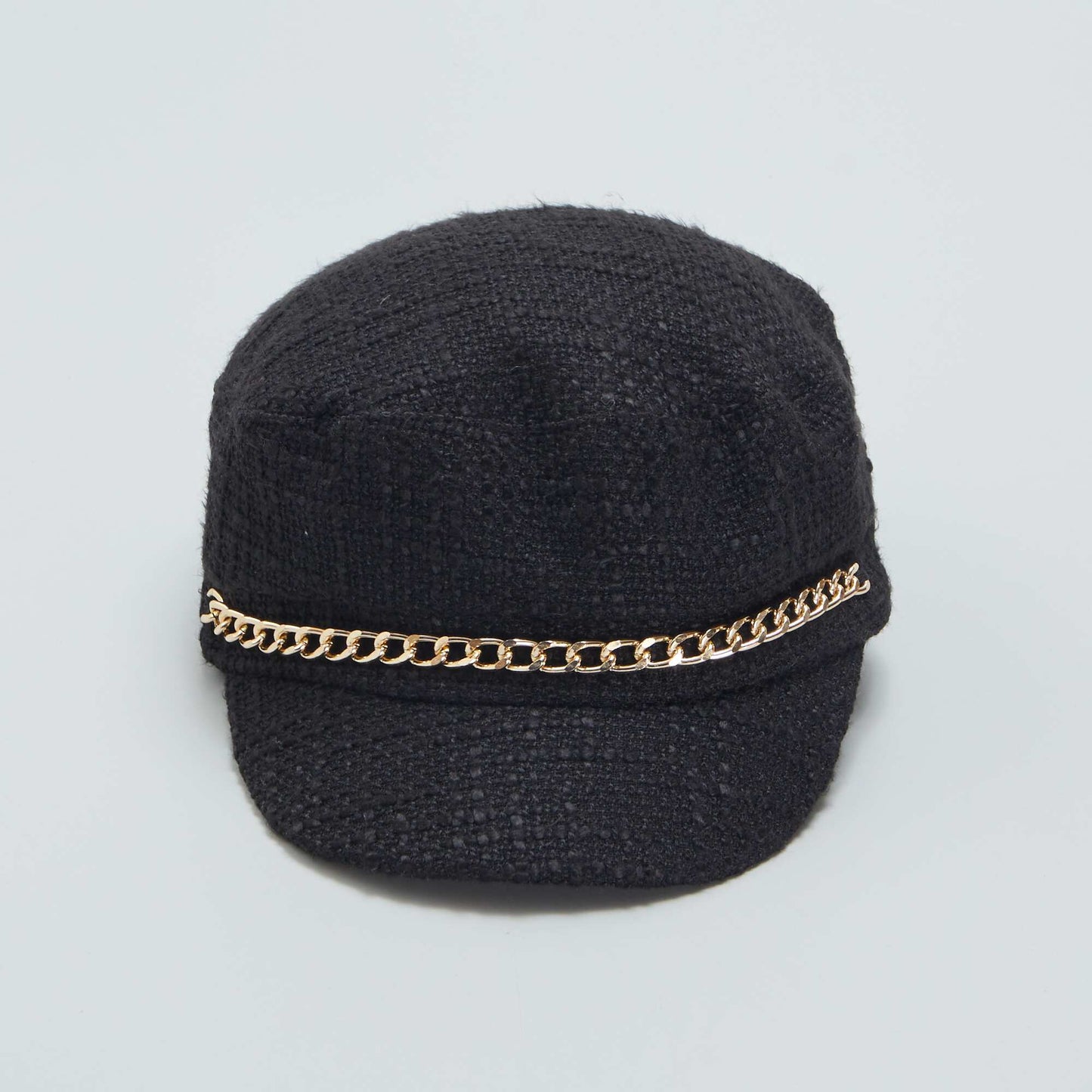 Casquette style 'baker boy' Noir