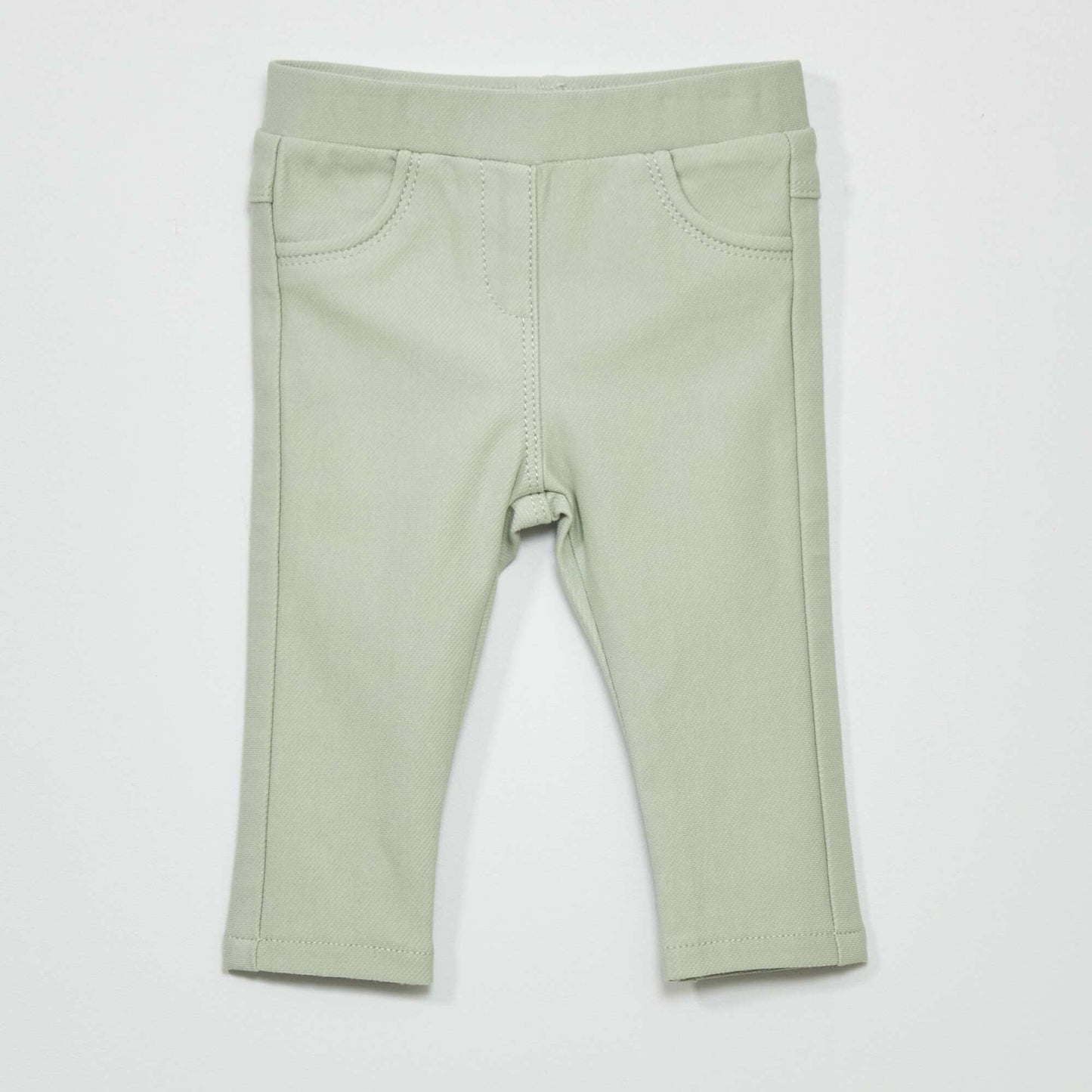 Jegging stretch vert cendr