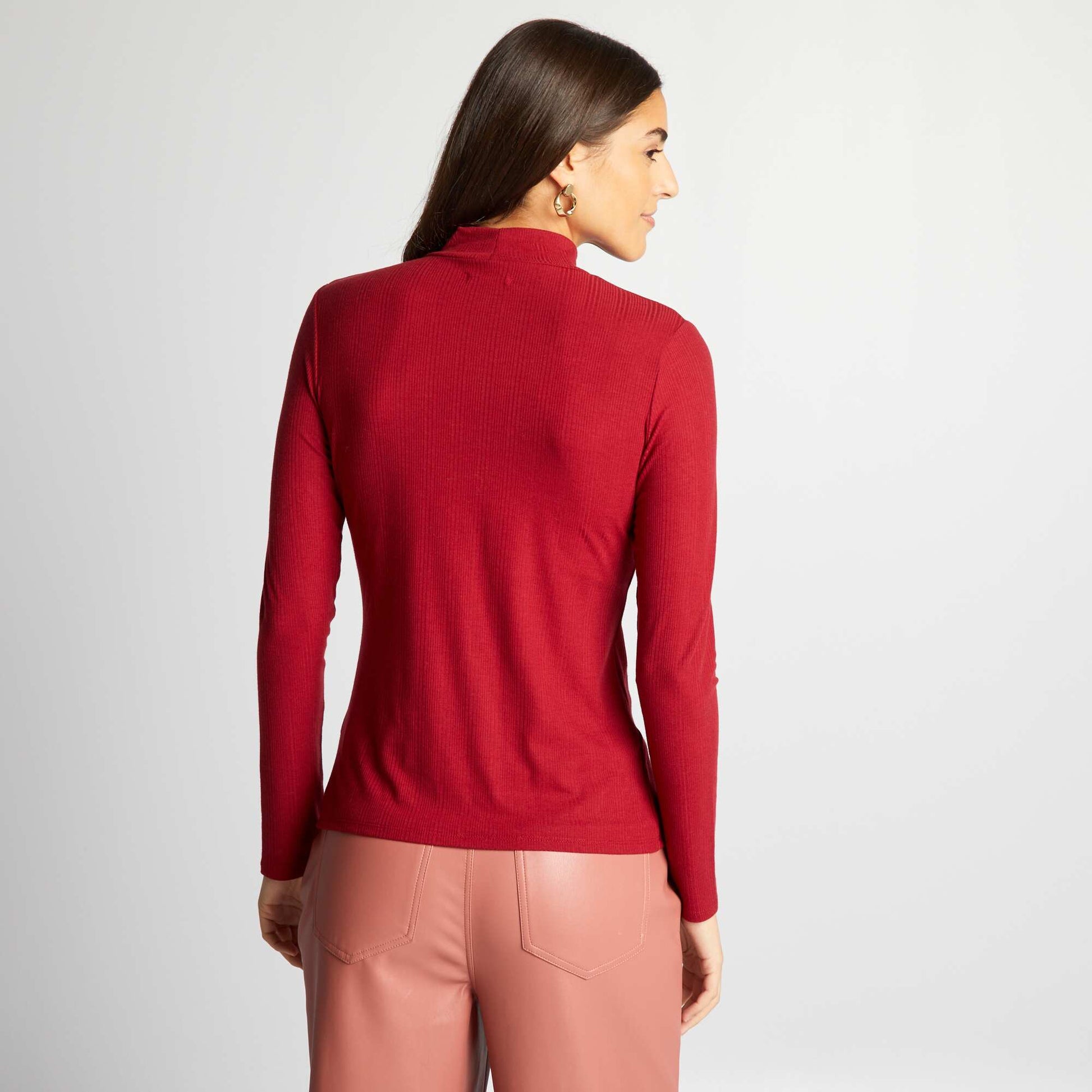 Sous-pull en maille c tel e Rouge