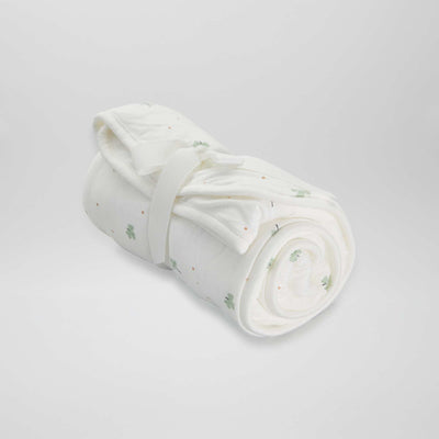 Couverture petit format en polaire Blanc