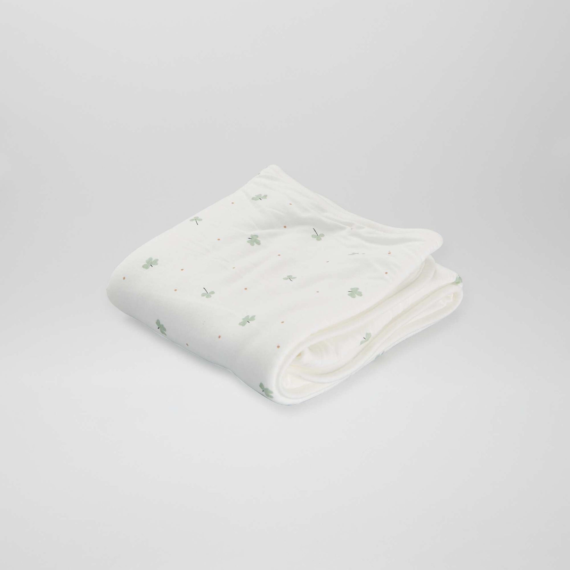 Couverture petit format en polaire Blanc
