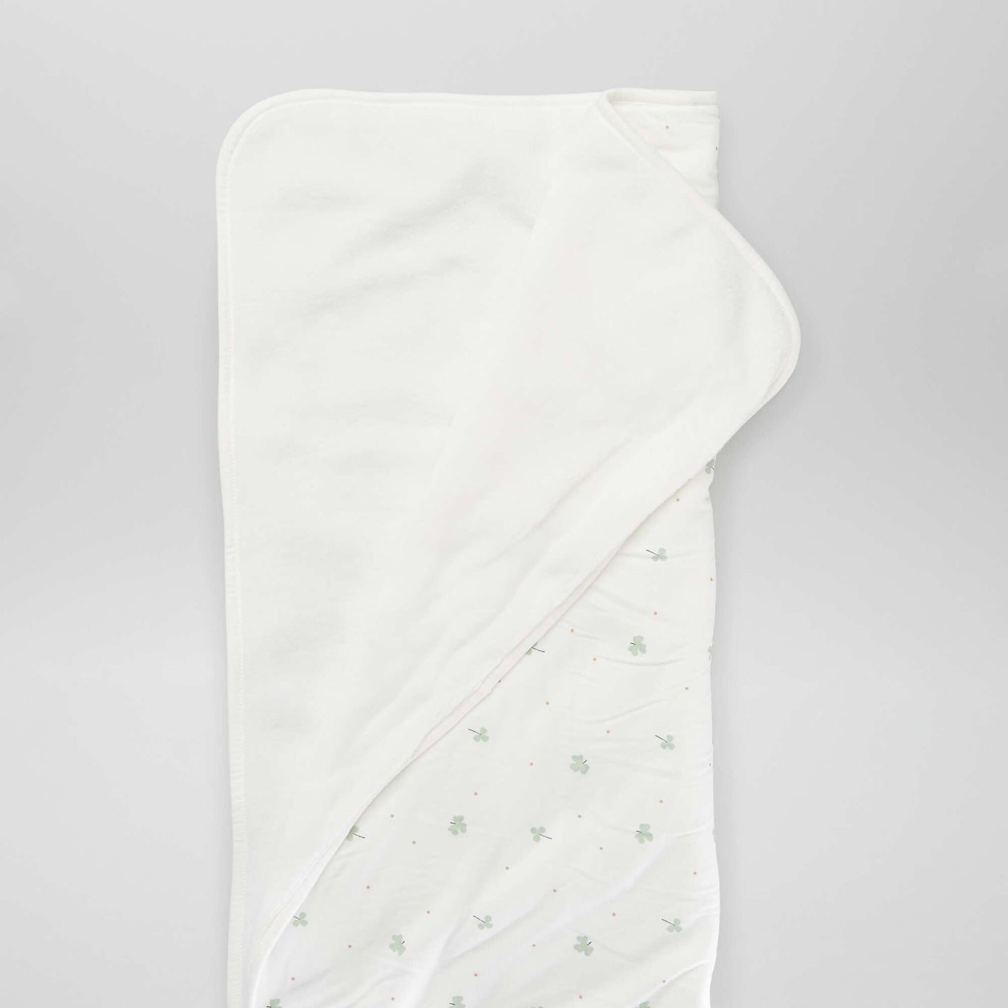 Couverture petit format en polaire Blanc