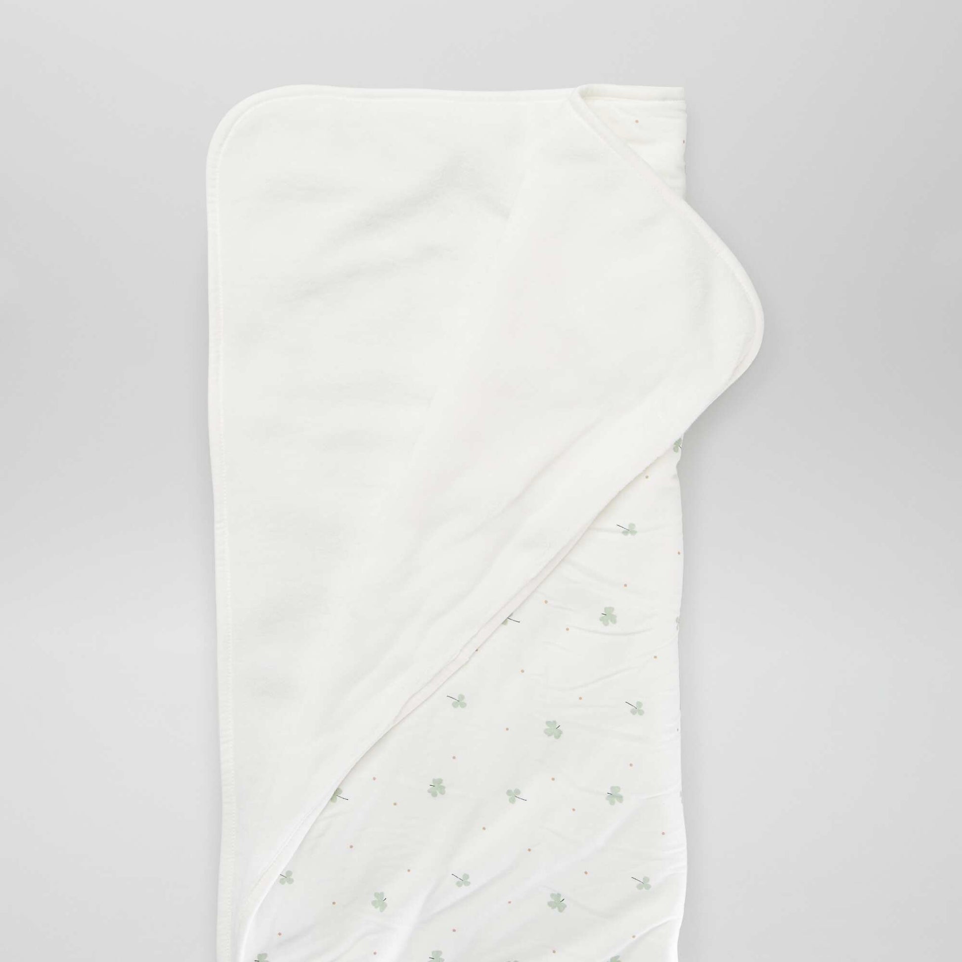 Couverture petit format en polaire Blanc