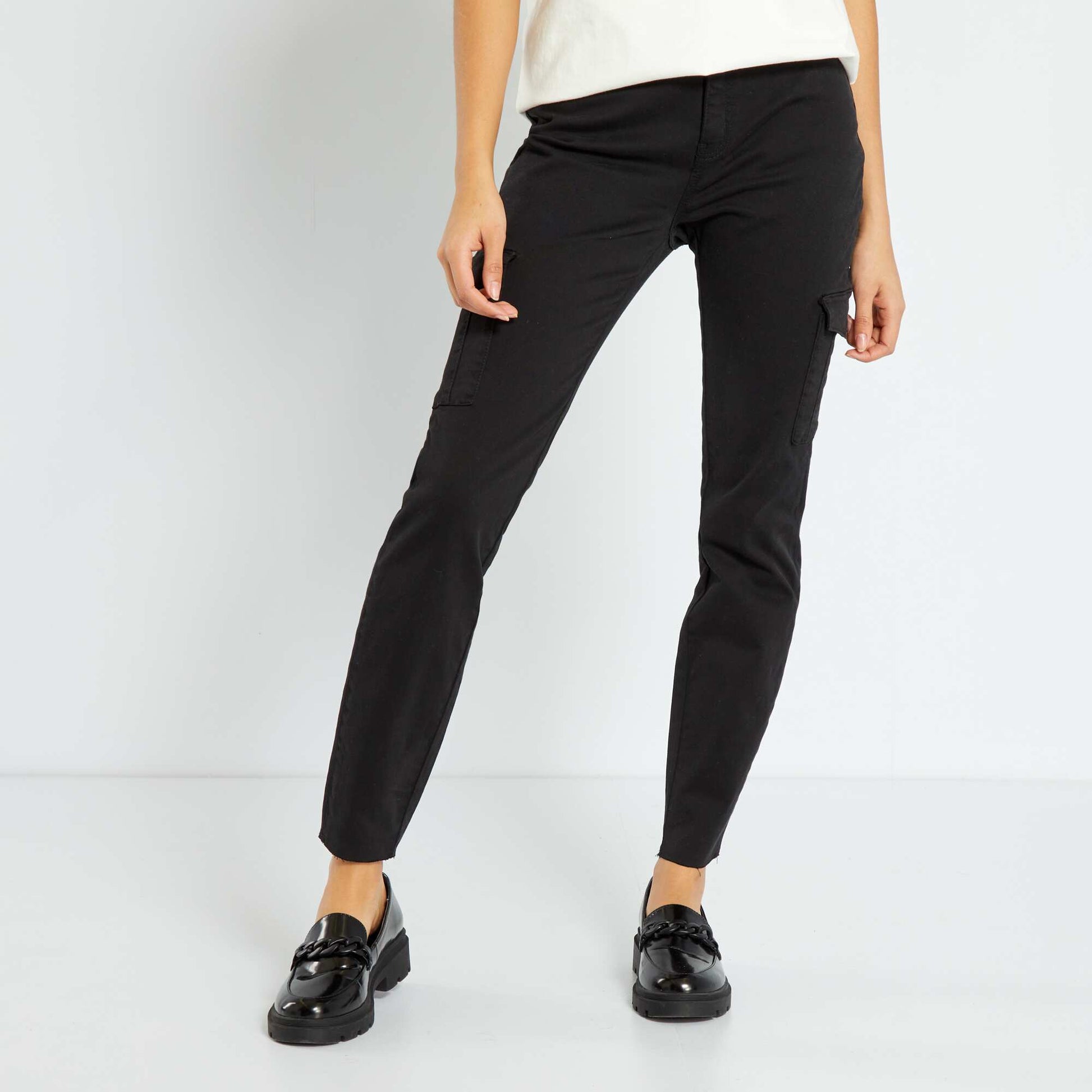 Pantalon skinny cinq poches noir