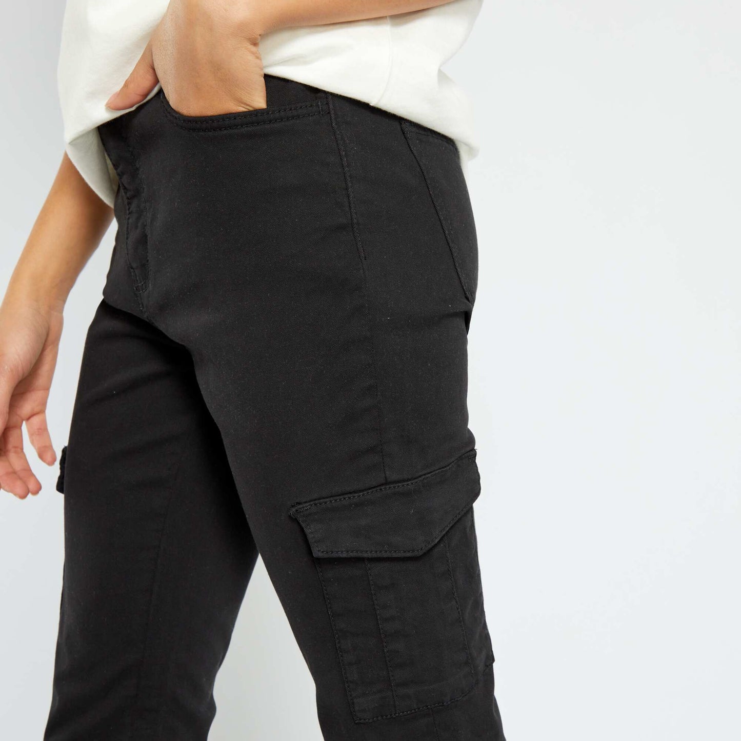 Pantalon skinny cinq poches noir