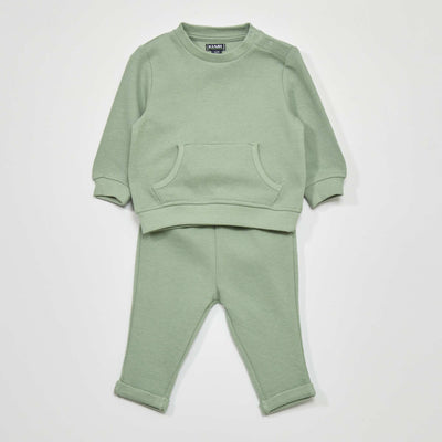 Ensemble t-shirt + pantalon de jogging - 2 pi ces Vert