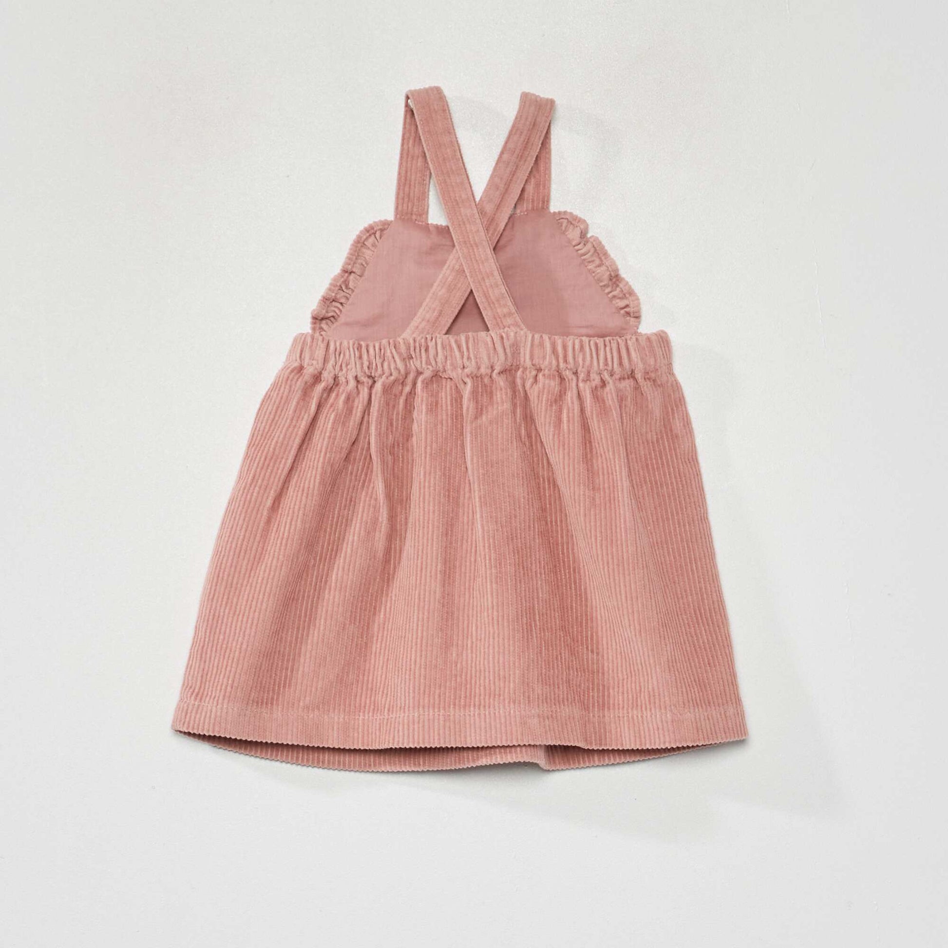 Robe en velours c tel vieux rose