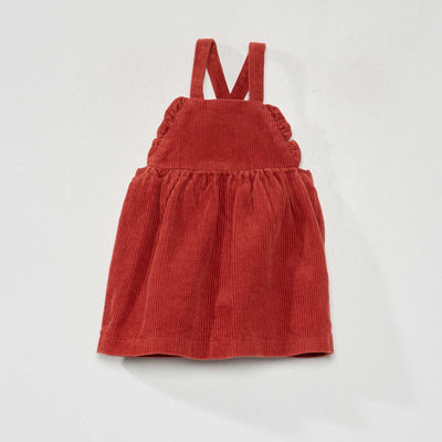 Robe en velours c tel Rouge