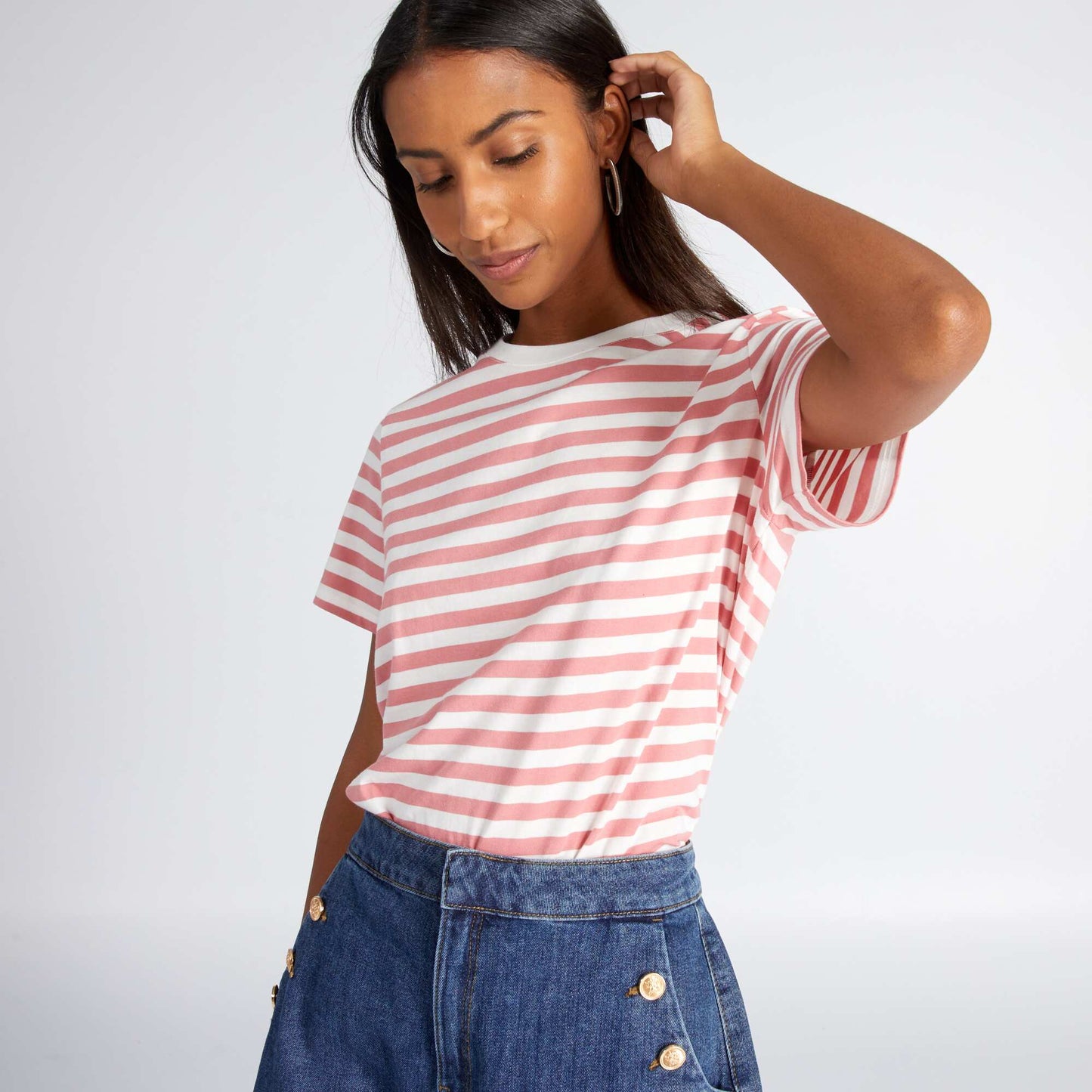 Tee-shirt imprim ray Rose