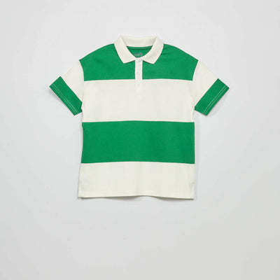 Polo en maille jersey VERT