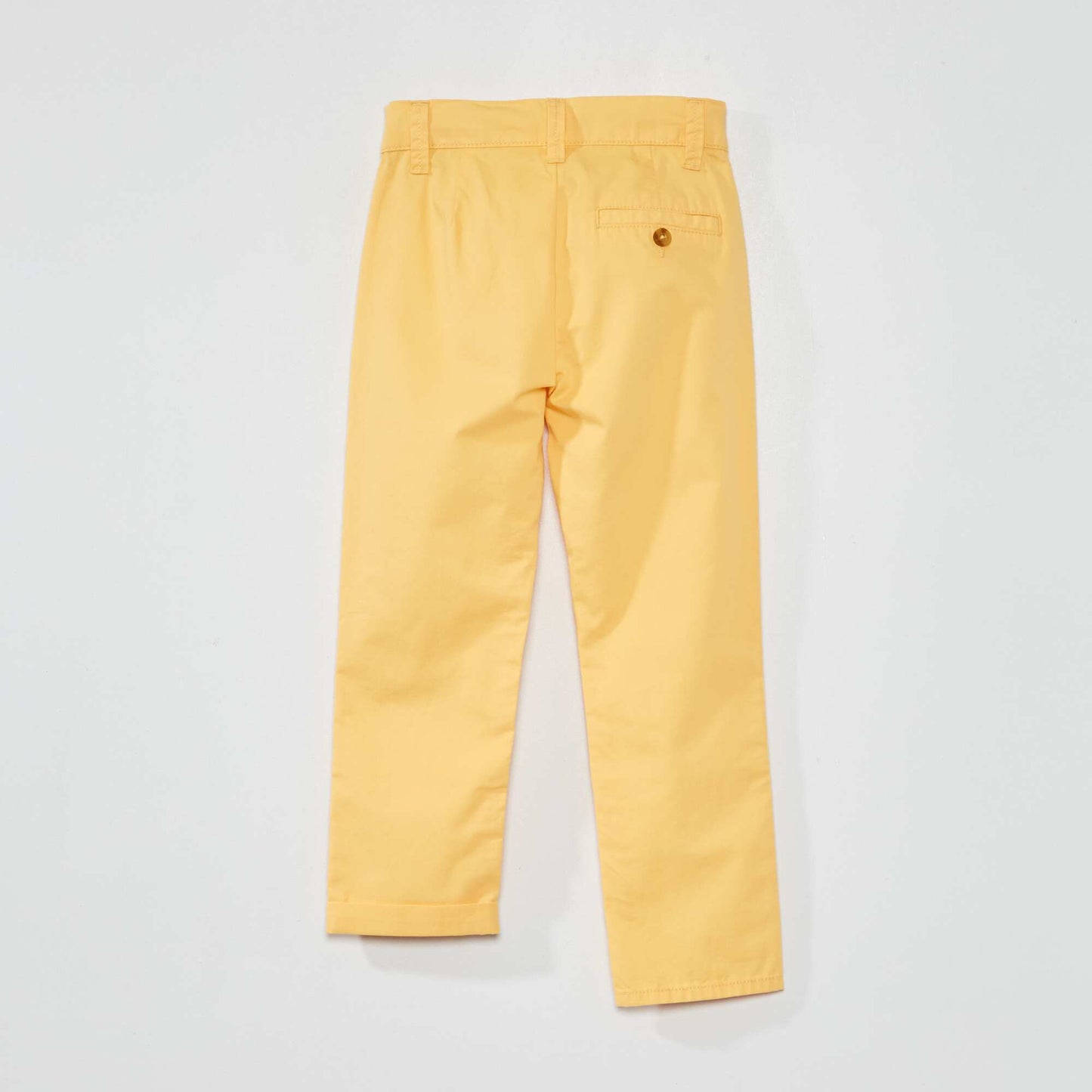 Pantalon chino droit Jaune