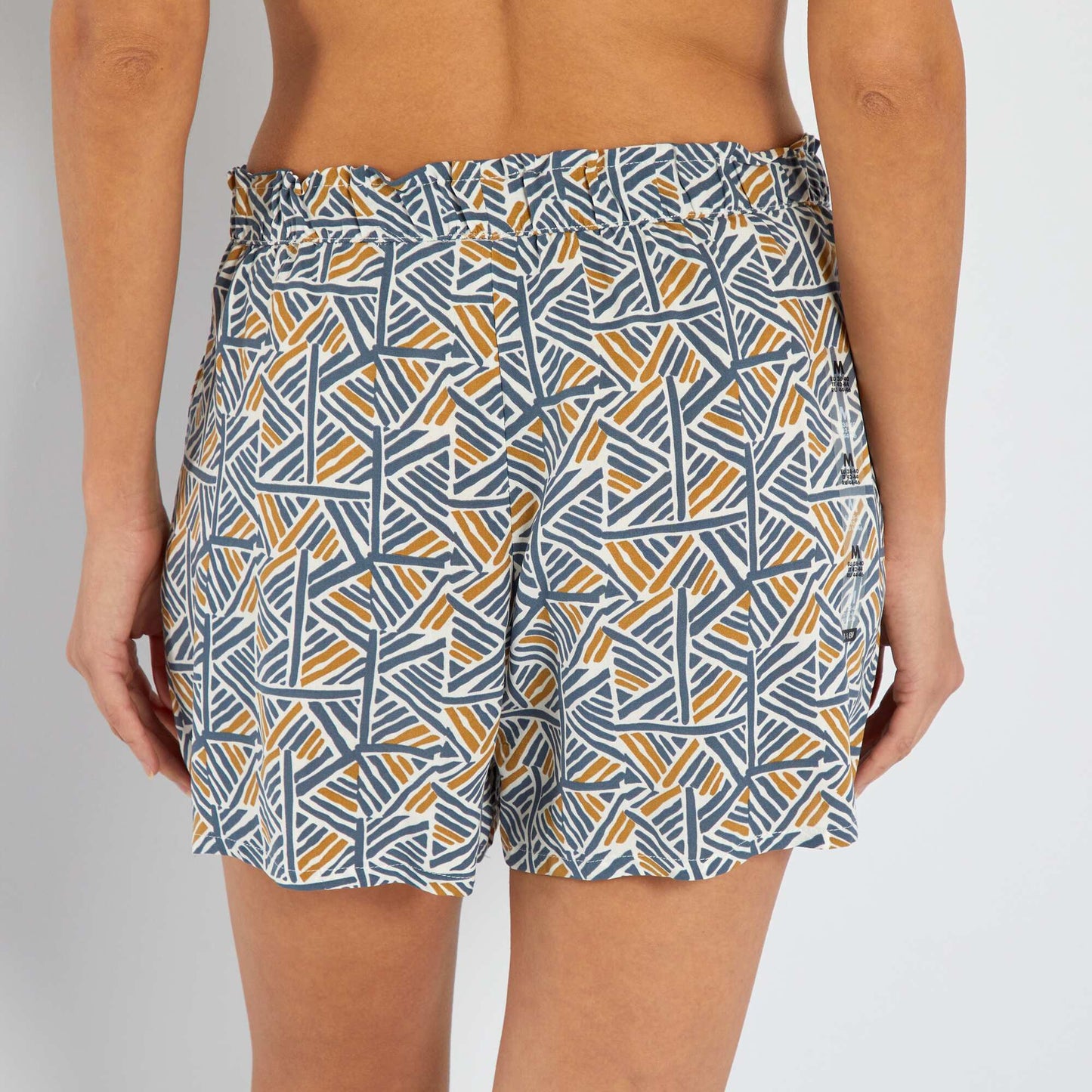 Short de pyjama imprim Gris bleu imprim