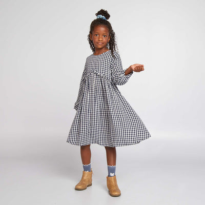 Robe fluide avec imprim Bleu