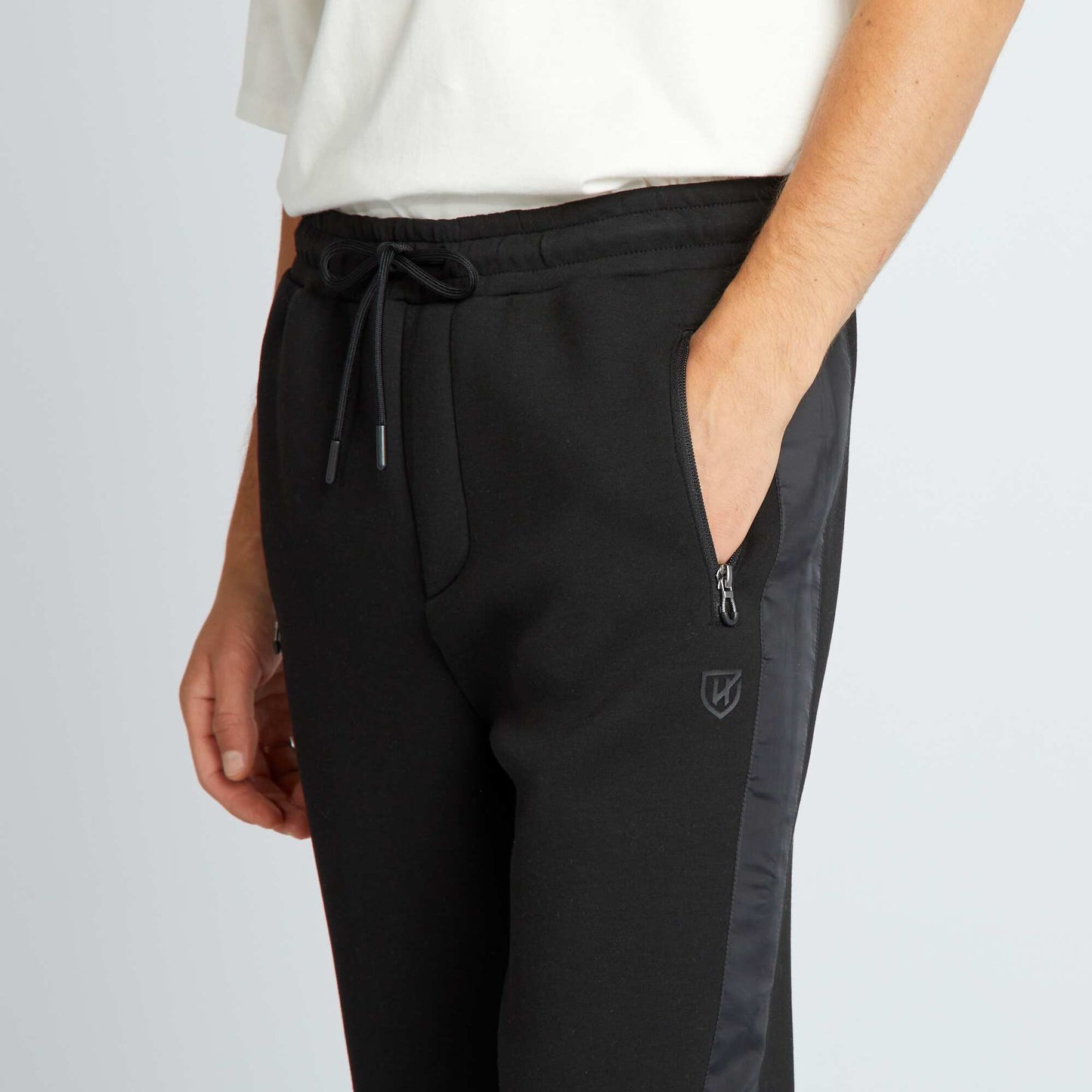 Pantalon de jogging bi-mati re Noir