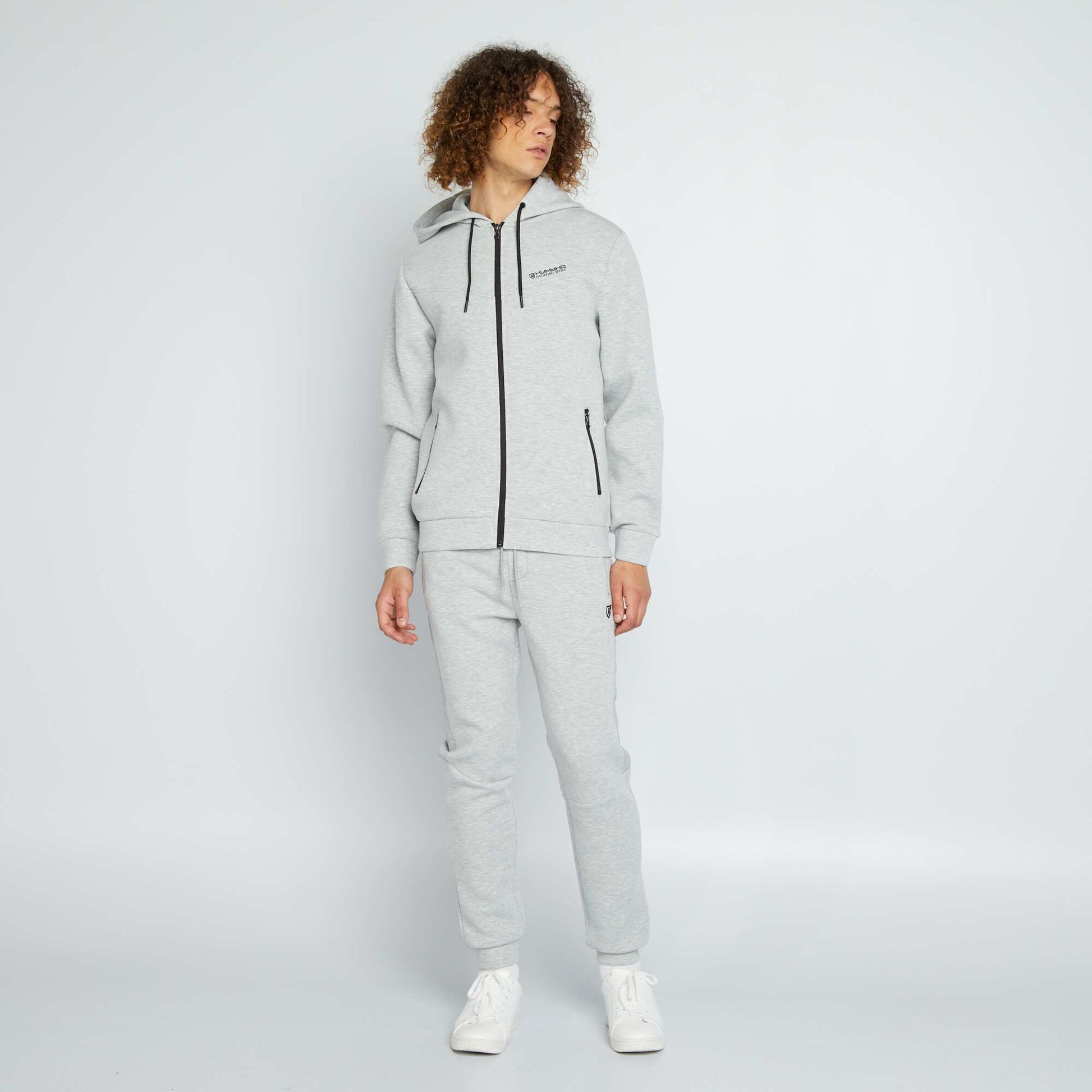 Pantalon de jogging bi-mati re Gris