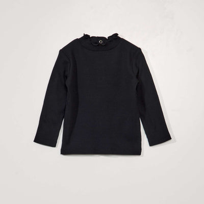 Sous pull c tel avec demi ouverture dos noir