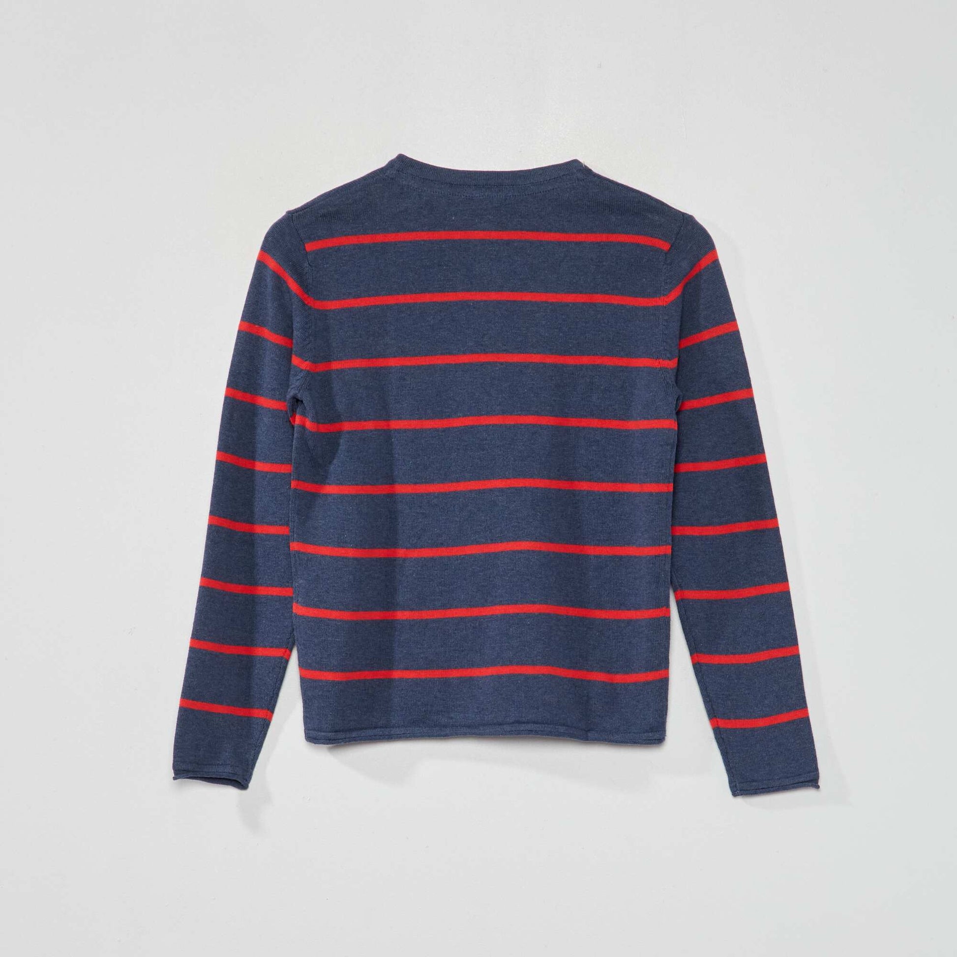 Pull l ger col tunisien Rouge