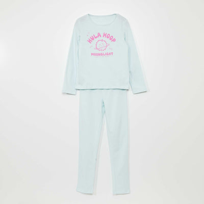 Ensemble pyjama long - 2 pi ces Bleu