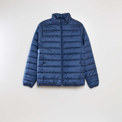 Doudoune en bouteilles recycl es bleu fonc