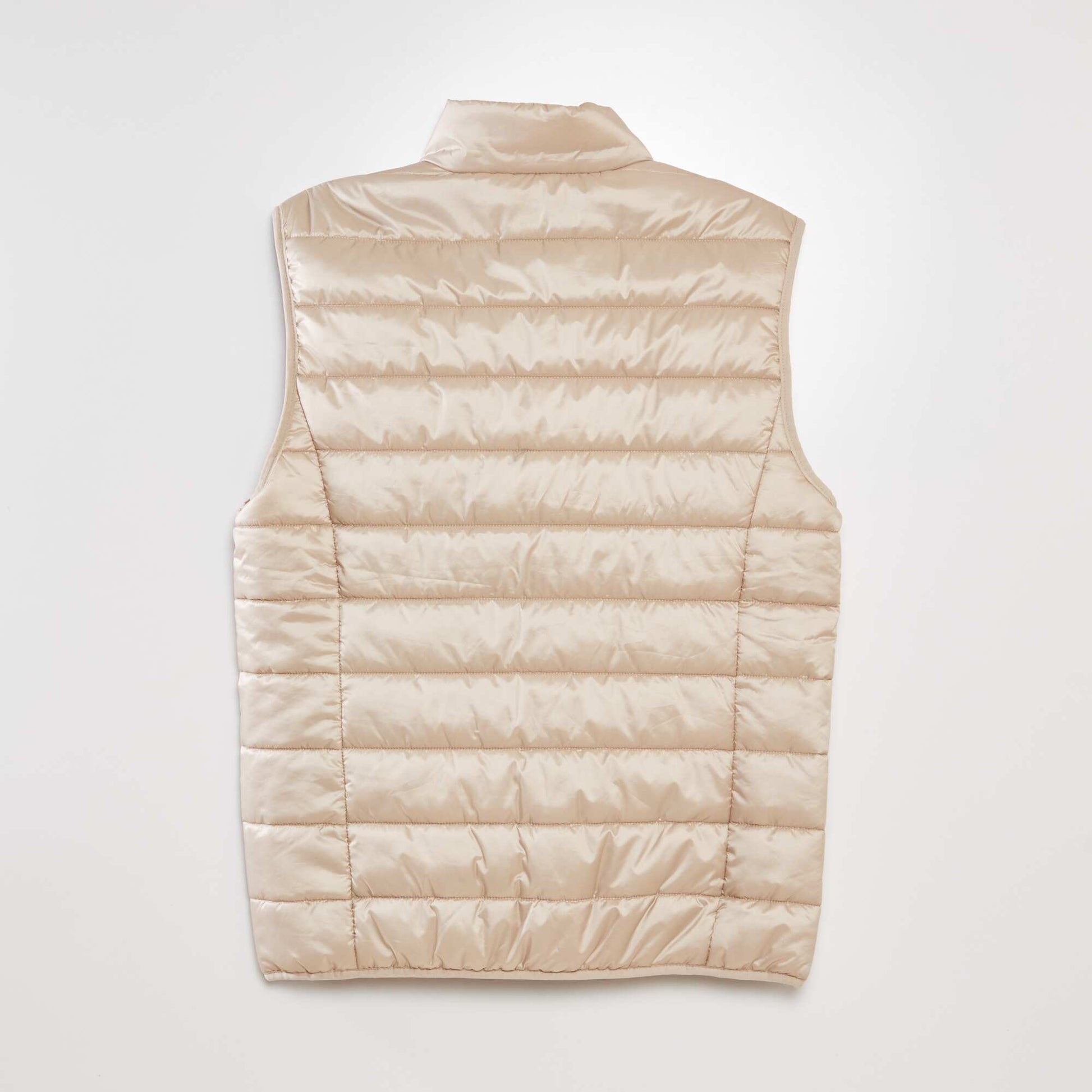 Doudoune en bouteilles recycl es beige