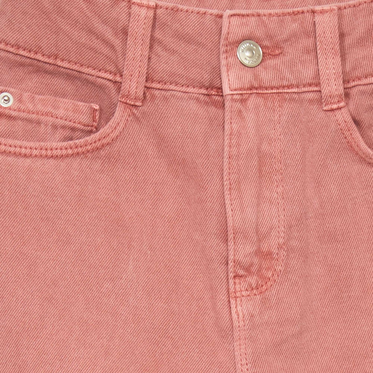 Jean wide-leg 5 poches Rose