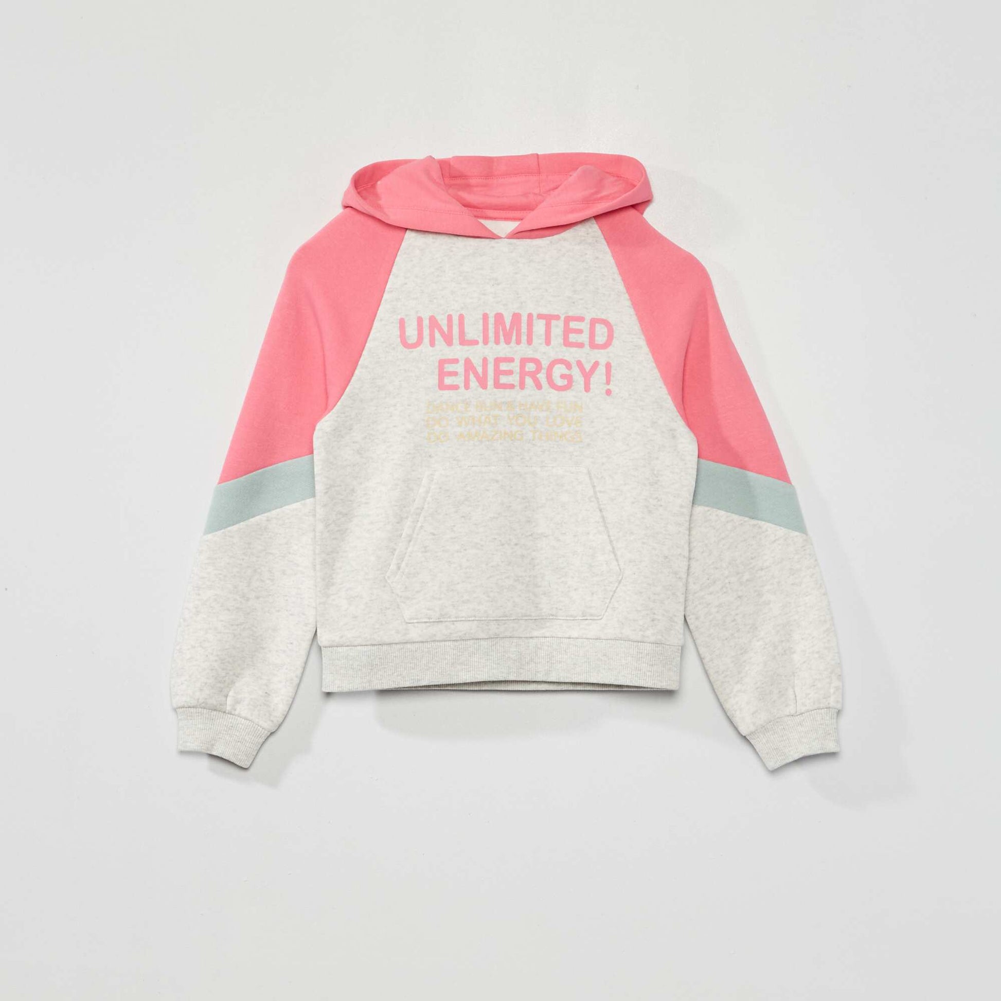 Sweat capuche en molleton Gris