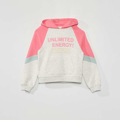 Sweat capuche en molleton Gris