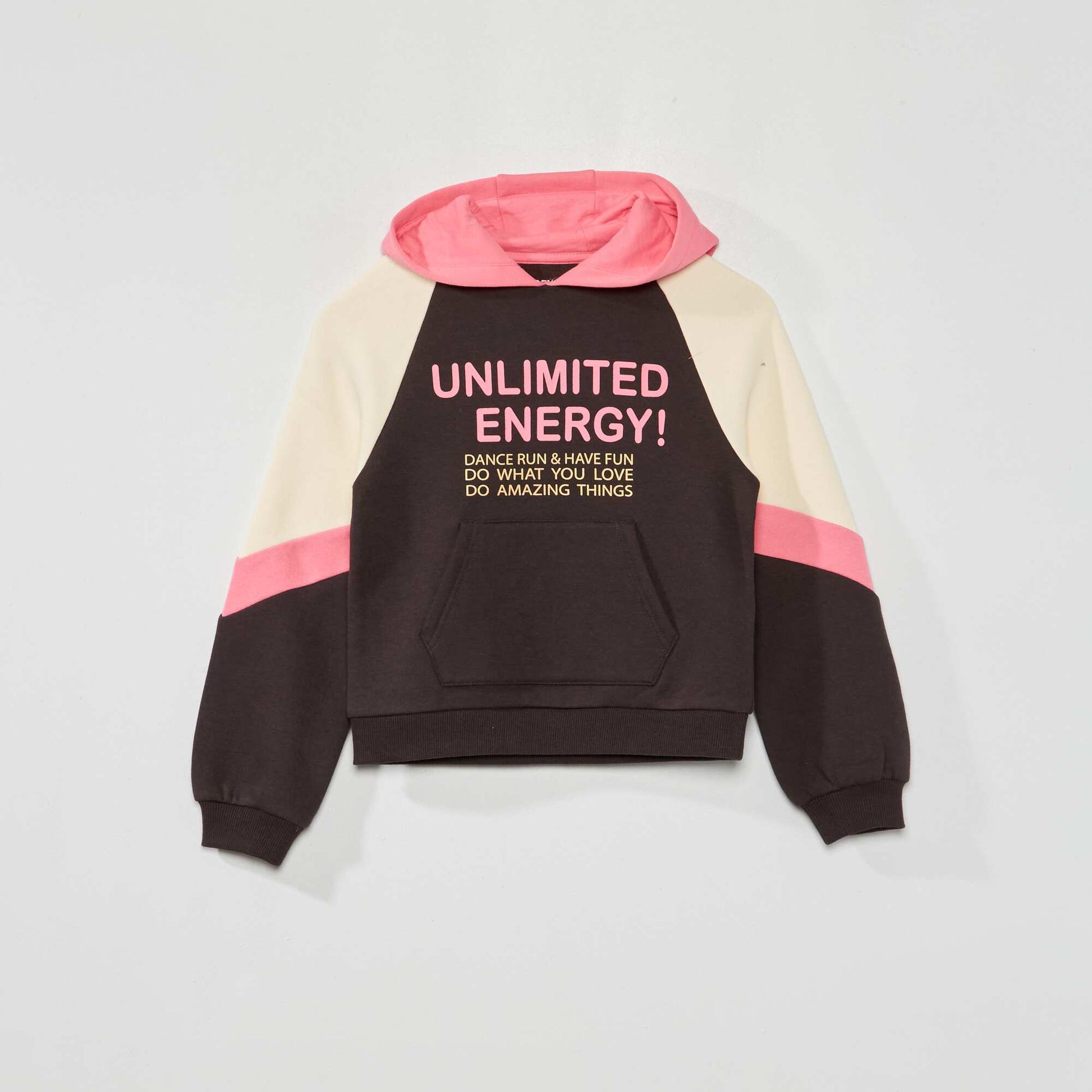 Sweat capuche en molleton Multicolore