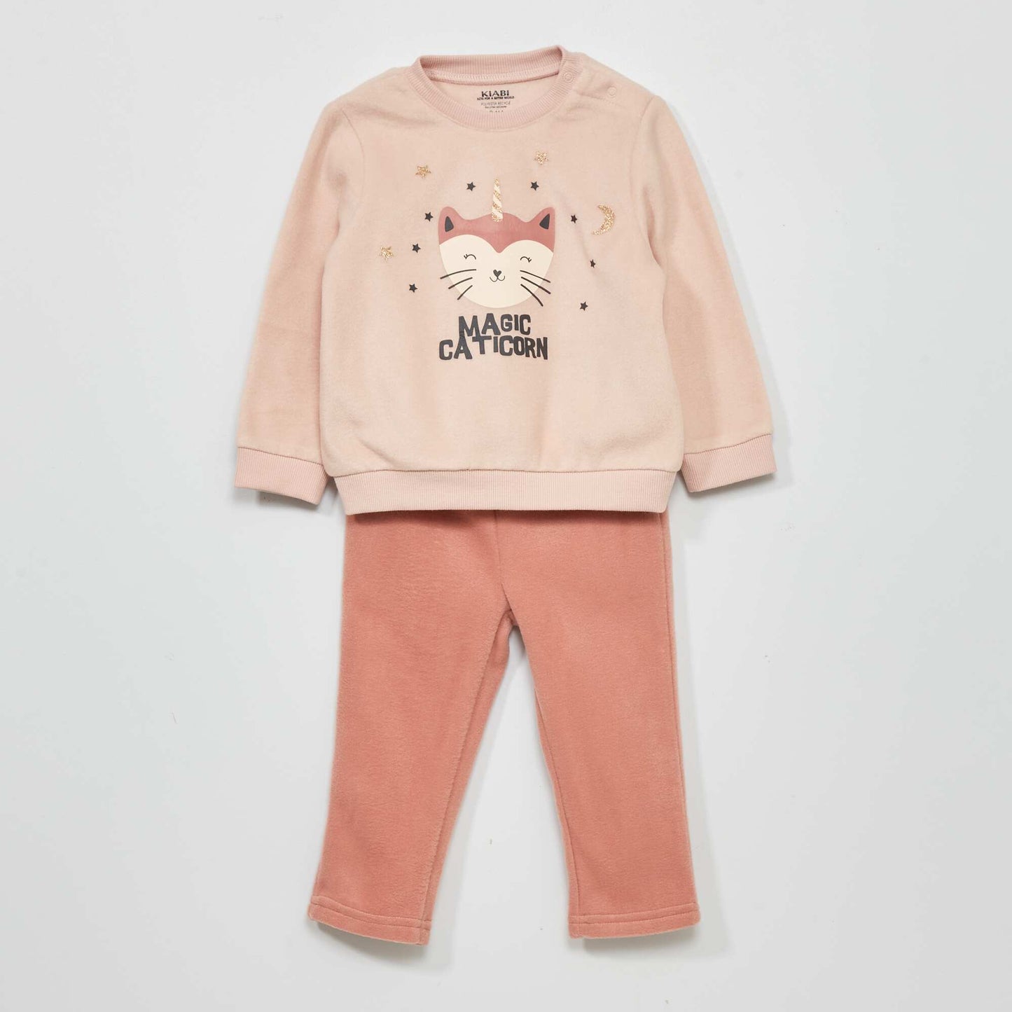 Ensemble pyjama polaire - 2 pi ces Rose