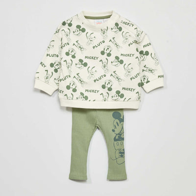 Ensemble 'Mickey' sweat + pantalon - 2 pi ces Bleu/blanc