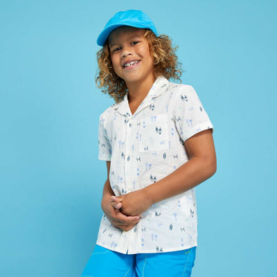 Chemise manches courtes Blanc