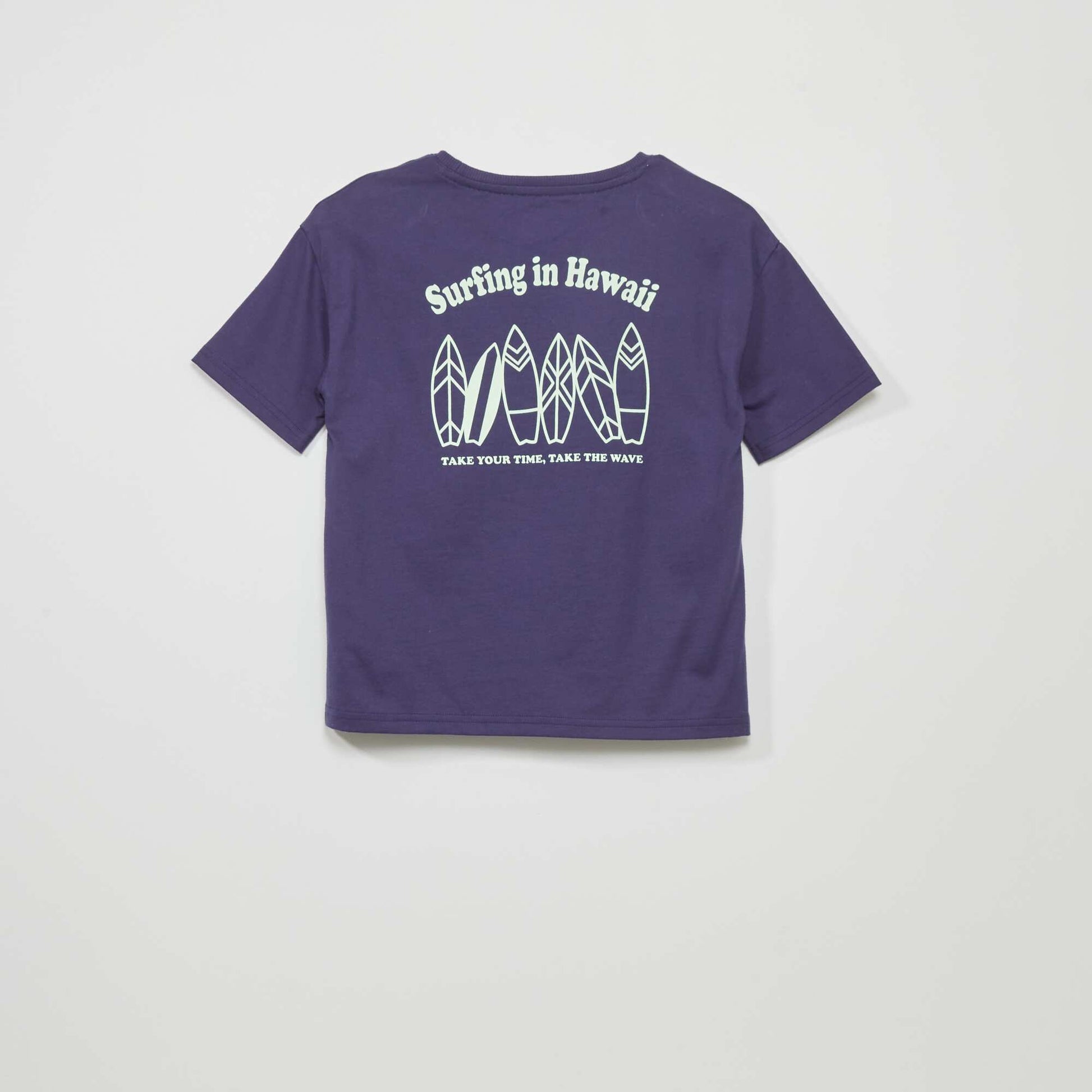 T-shirt imprim 'Surf' 'Hawa ' Marine