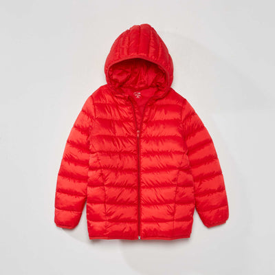 Doudoune en bouteilles recycl es Rouge