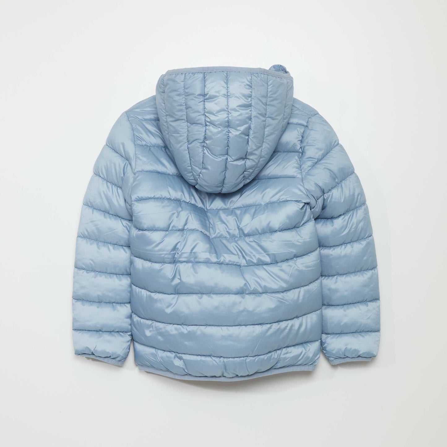 Doudoune en bouteilles recycl es gris bleu