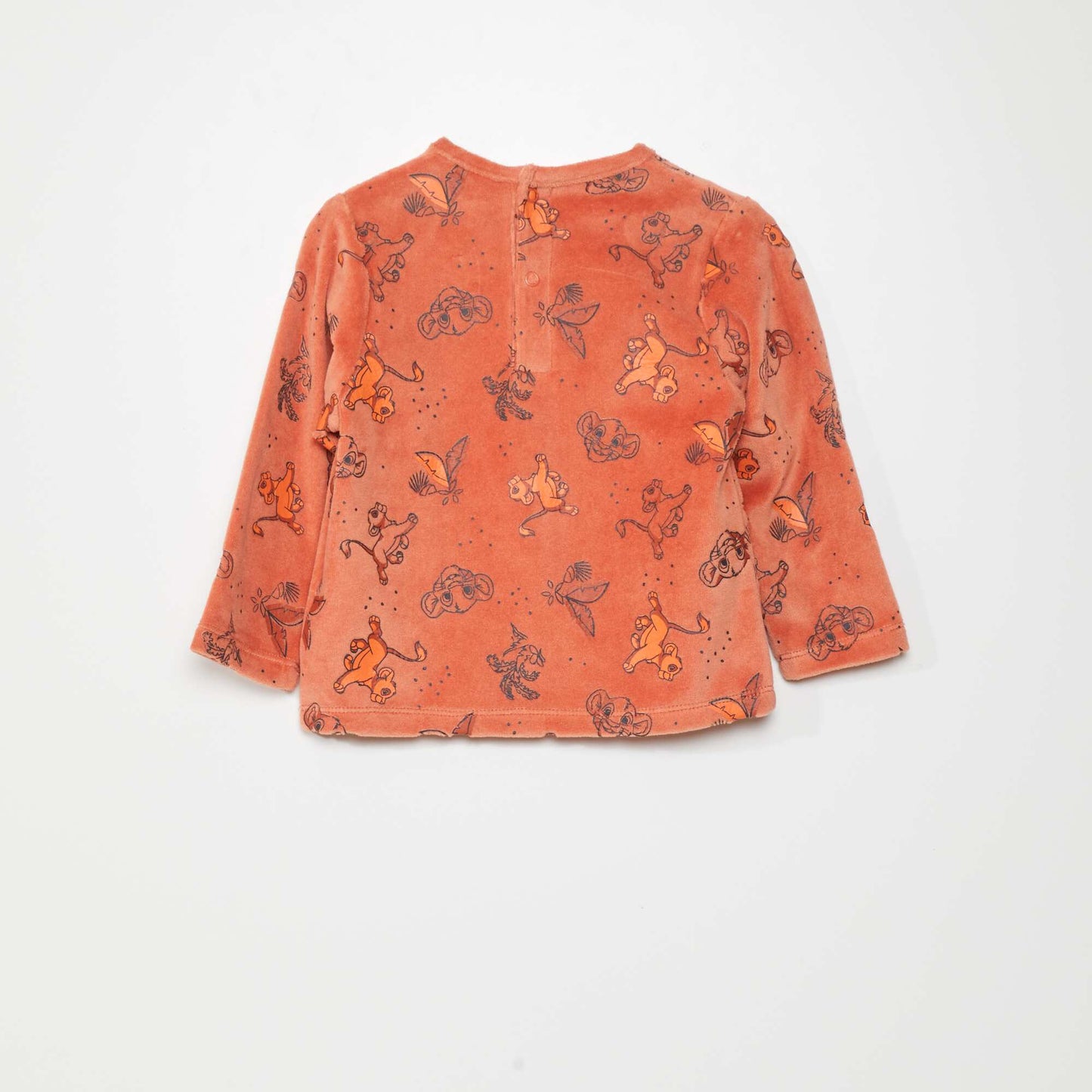 Ensemble de pyjama en velours 'Disney' - 2 pi ces Orange/gris